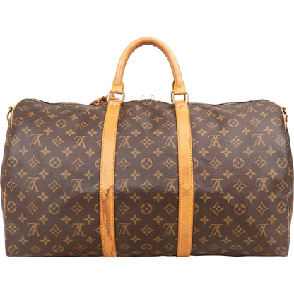Louis Vuitton Monogram Canvas Keepall 50 Bandoulière Travel Bag