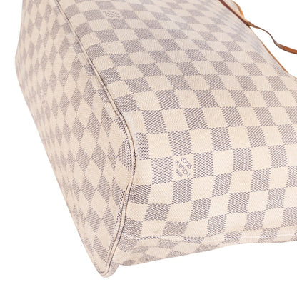 Louis Vuitton Monogram Damier Azur Neverfull MM Shoulder Bag