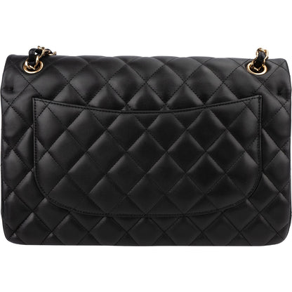 Chanel Quilted Lambskin Jumbo Double Flap Crossbody Bag