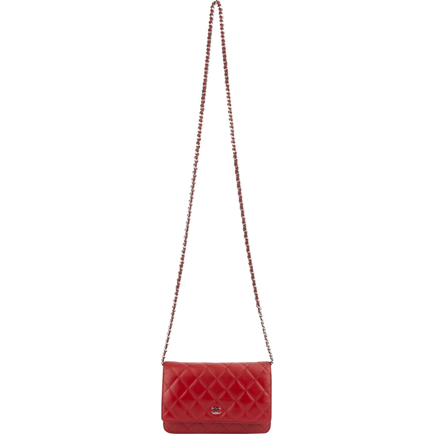 Chanel Quilted Lambskin Wallet on Chain Crossbody Bag