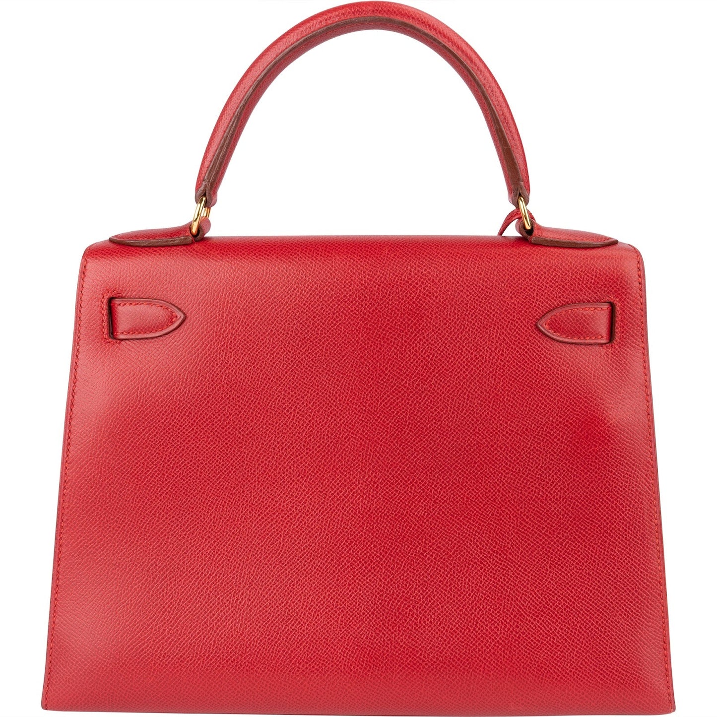 Hermès Rouge Epsom Leather Kelly Sellier 28 Handbag
