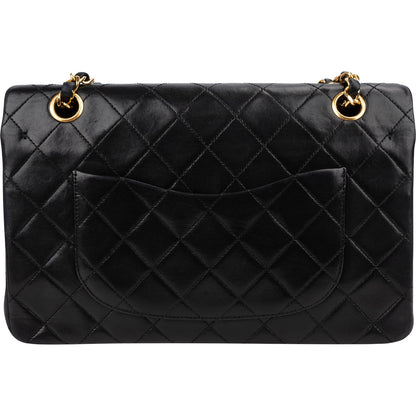 Chanel Quilted Lambskin Medium 24K Gold Double Flap Shoulder Bag