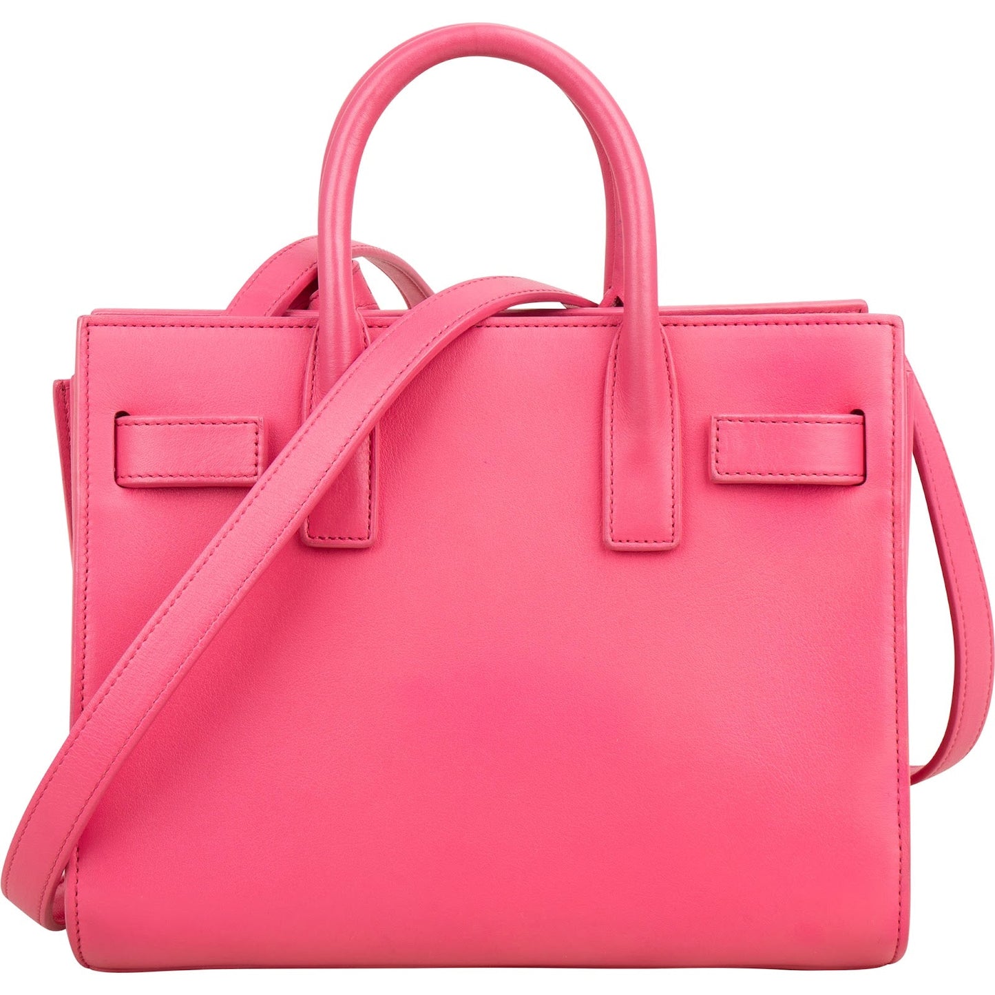 Saint Laurent Pink Calfskin Nano Sac De Jour Handbag