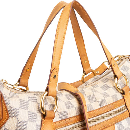 Louis Vuitton Monogram Damier Azur Evora MM Handbag