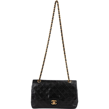 Chanel Quilted Lambskin 24K Gold Medium Double Flap Shoulder Bag