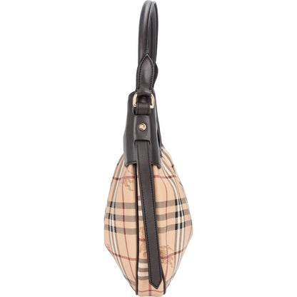Burberry Haymarket Check Hobo Shoulder Bag