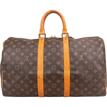 Louis Vuitton Monogram Canvas Keepall 45 Travel Bag