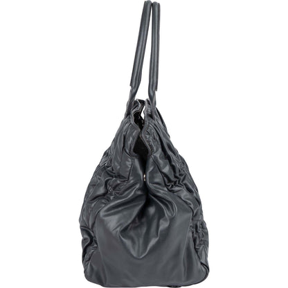 Miu Miu Grey Matelassé Nappa Leather Tote Handbag