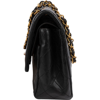 Chanel Quilted Lambskin 24K Gold Medium Double Flap Shoulder Bag