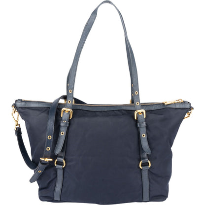 Prada Tessuto Saffiano Leather Tote Shoulder Bag
