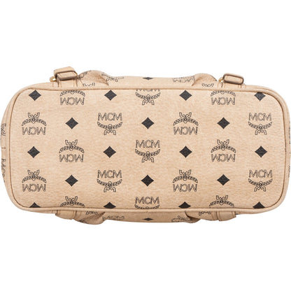 MCM Monogram Visetos Shopper Tote Shoulder Bag