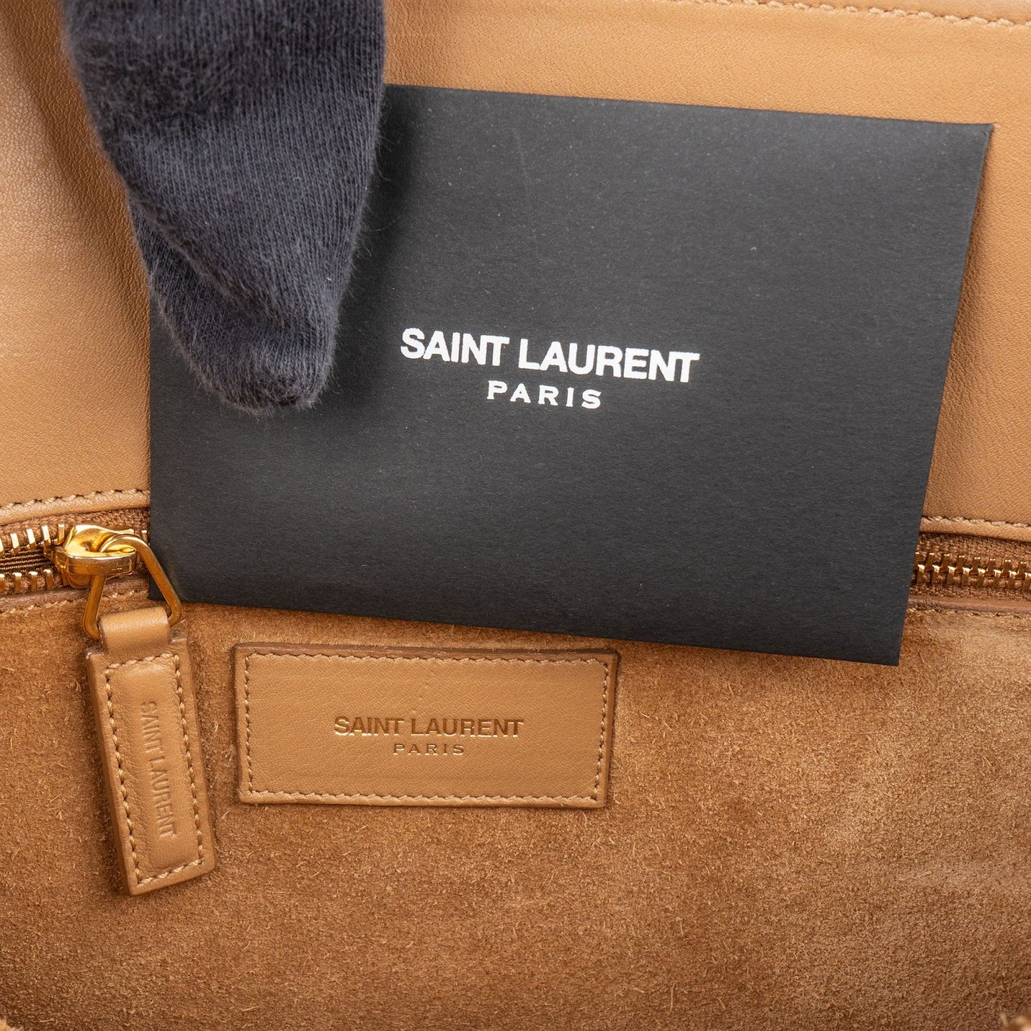Yves Saint Laurent Smooth Leather Sac De Jour Handbag