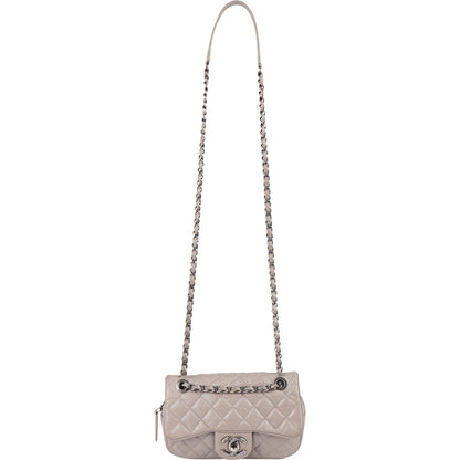 Chanel Quilted Leather Single Flap Crossbody Bag