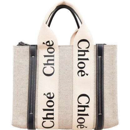 Chloé Canvas Small Woody Tote Handbag