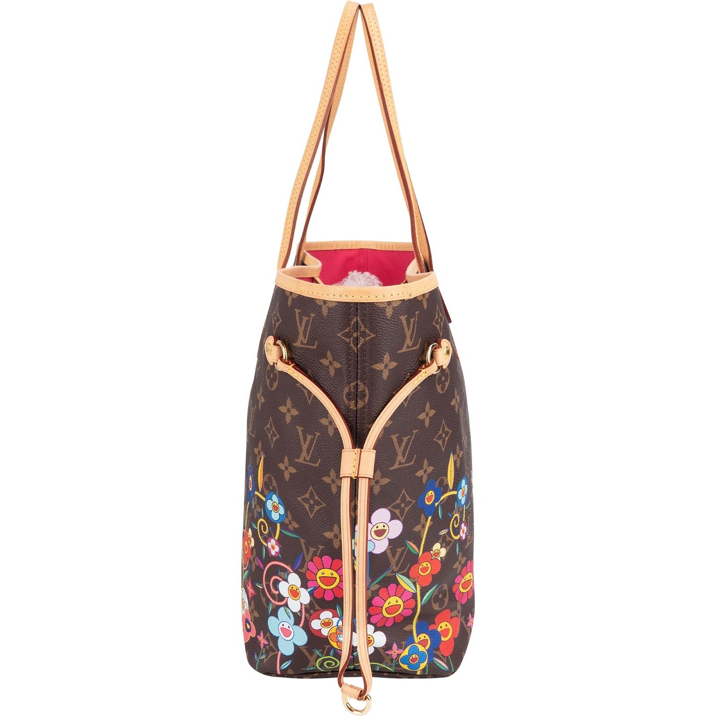 Louis Vuitton Monogram Canvas Murakami Flowers Neverfull MM Shoulder Bag