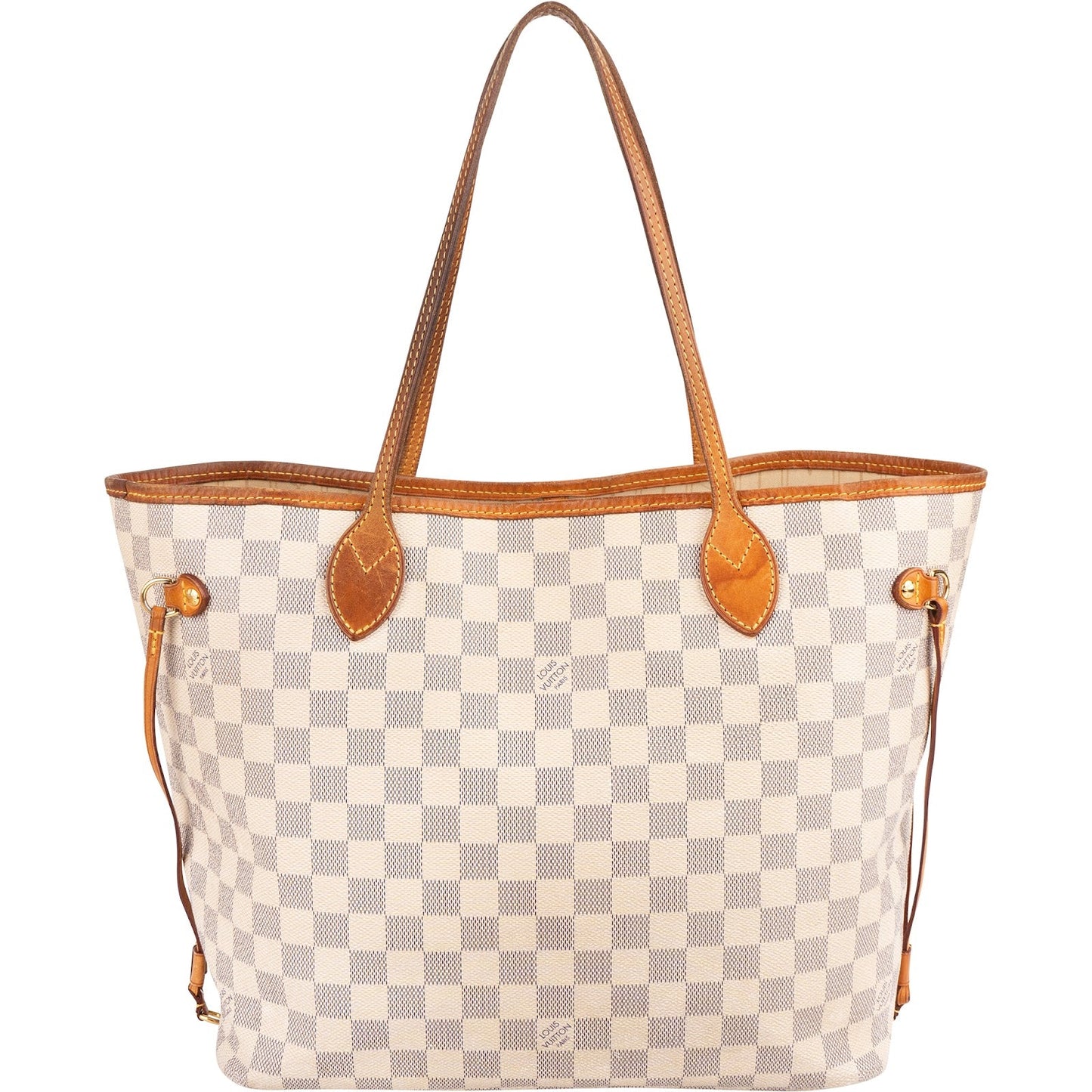 Louis Vuitton Monogram Damier Azur Neverfull MM Shoulder Bag