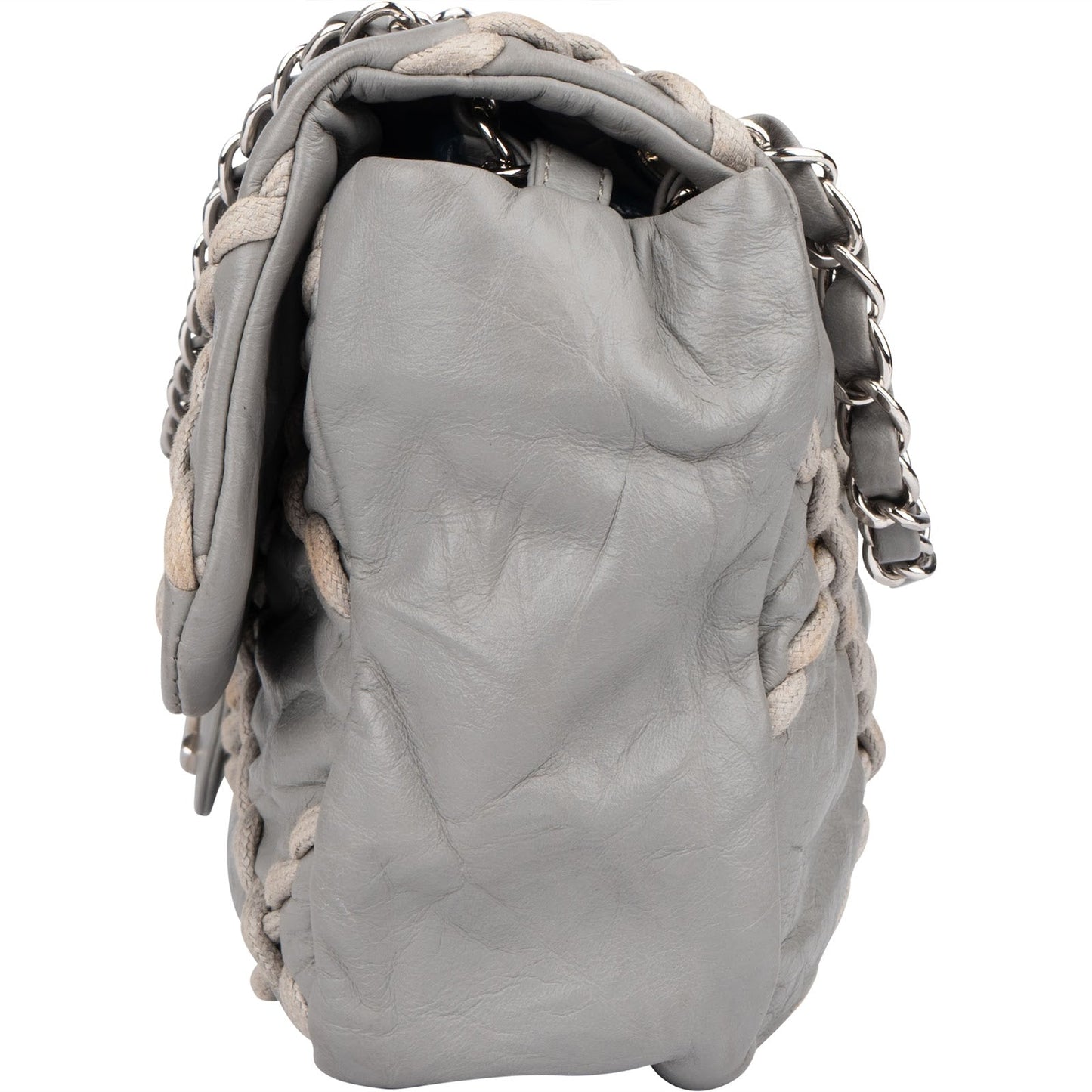 Chanel Leather Ultra Stitch Single Flap Shoulder Bag
