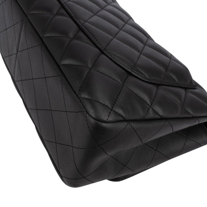 Chanel Quilted Lambskin Jumbo Single Flap Crossbody Bag