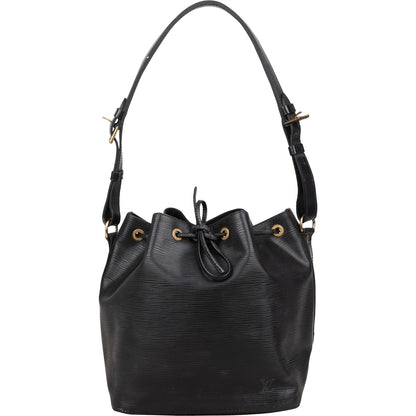 Louis Vuitton Noir Epi Leather Sac Noé Petit Shoulder Bag