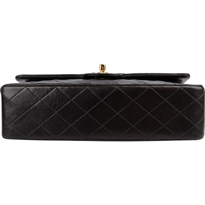 Chanel Quilted Lambskin 24K Gold Double Flap Shoulder Bag