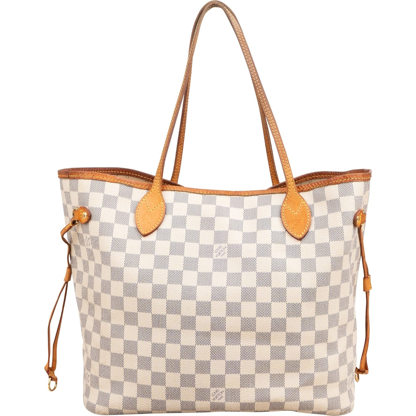 Louis Vuitton Monogram Damier Azur Neverfull MM Shoulder Bag
