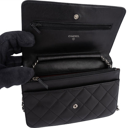 Chanel Quilted Lambskin Wallet On Chain Crossbody Bag