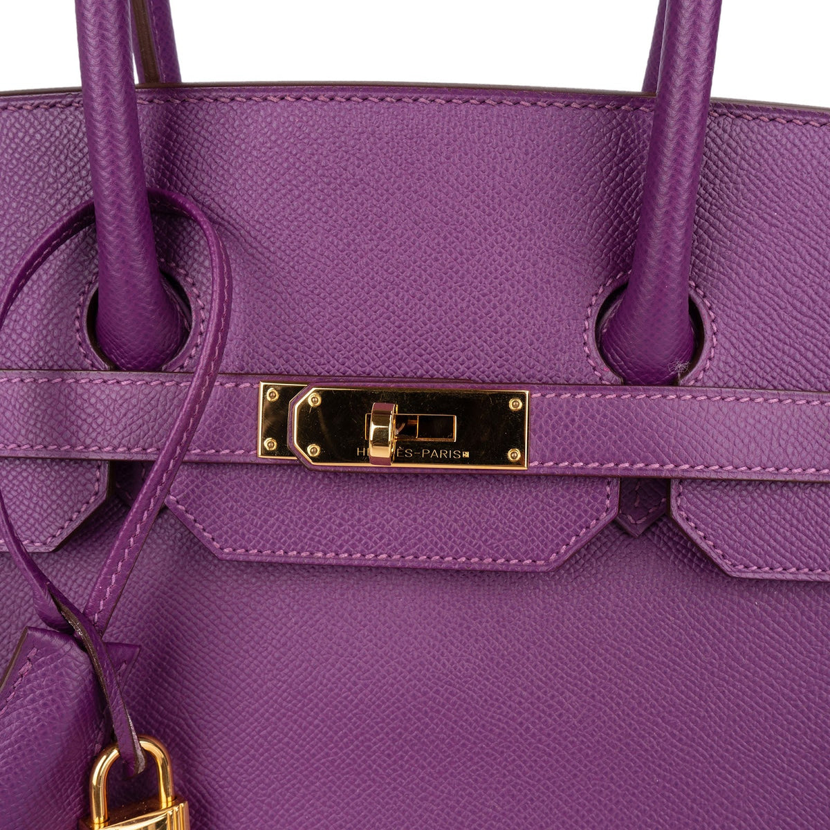 Hermès Violet Epsom Leather Birkin 35 Handbag