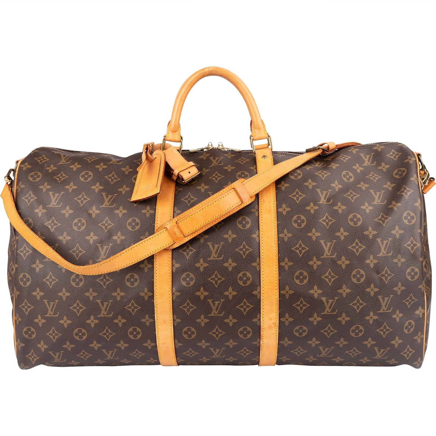 Louis Vuitton Monogram Canvas Keepall 60 Bandoulière Travel Bag