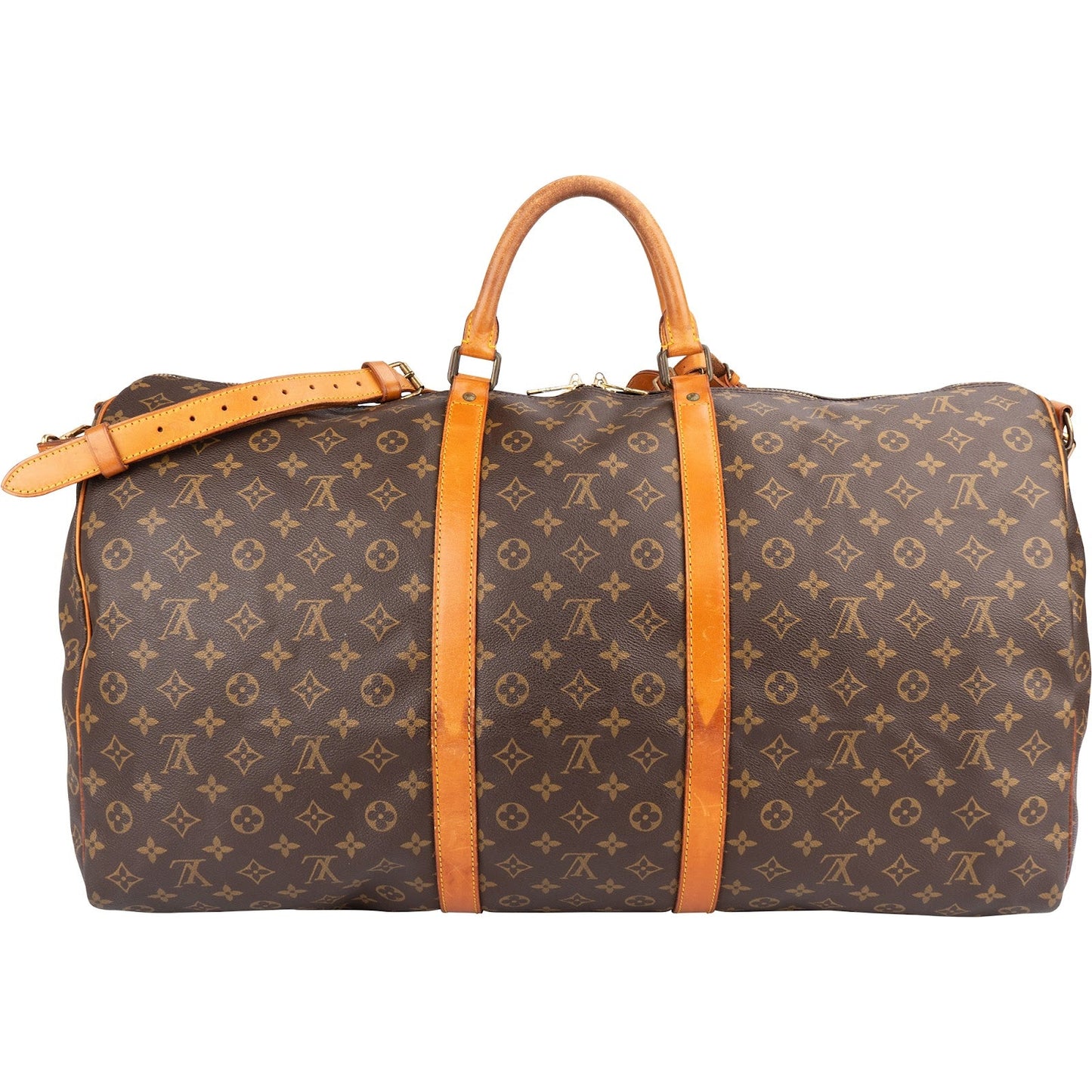 Louis Vuitton Monogram Canvas Keepall 60 Bandoulière Travel Bag