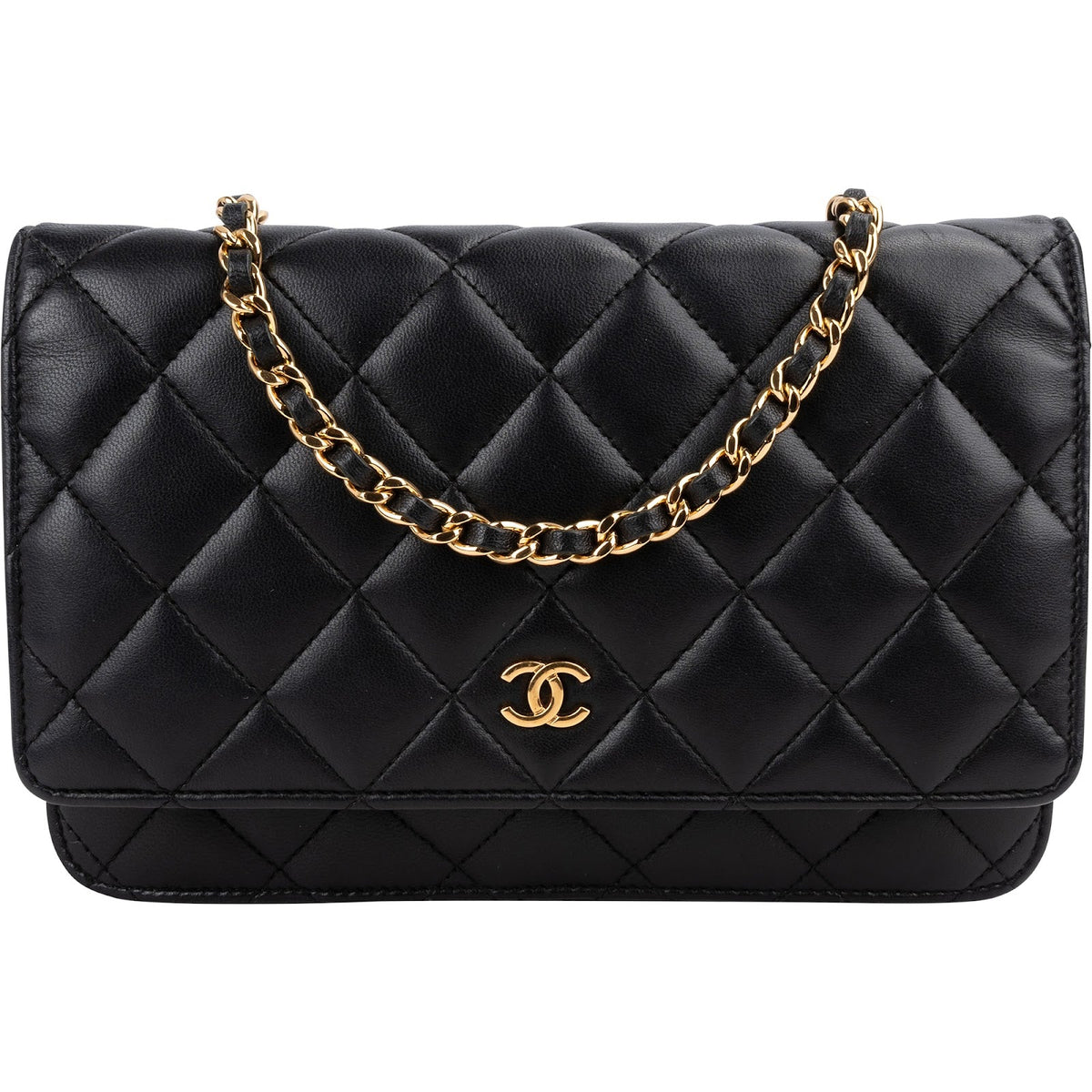 Chanel Quilted Lambskin Wallet On Chain Crossbody Bag