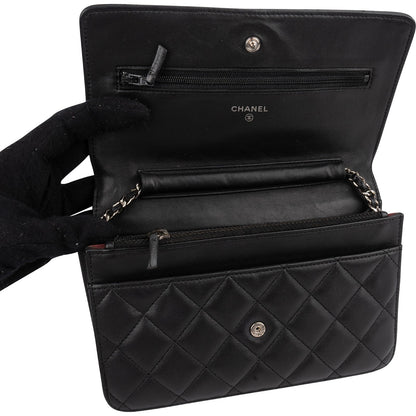 Chanel Quilted Lambskin Wallet on Chain Crossbody Bag