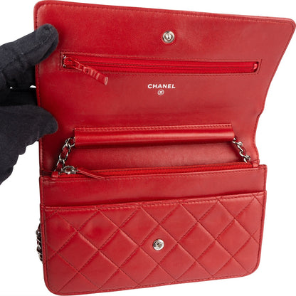 Chanel Quilted Lambskin Wallet on Chain Crossbody Bag