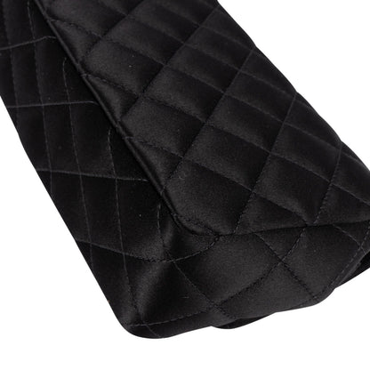 Chanel Quilted Satin Mini Rectangular Single Flap Crossbody Bag