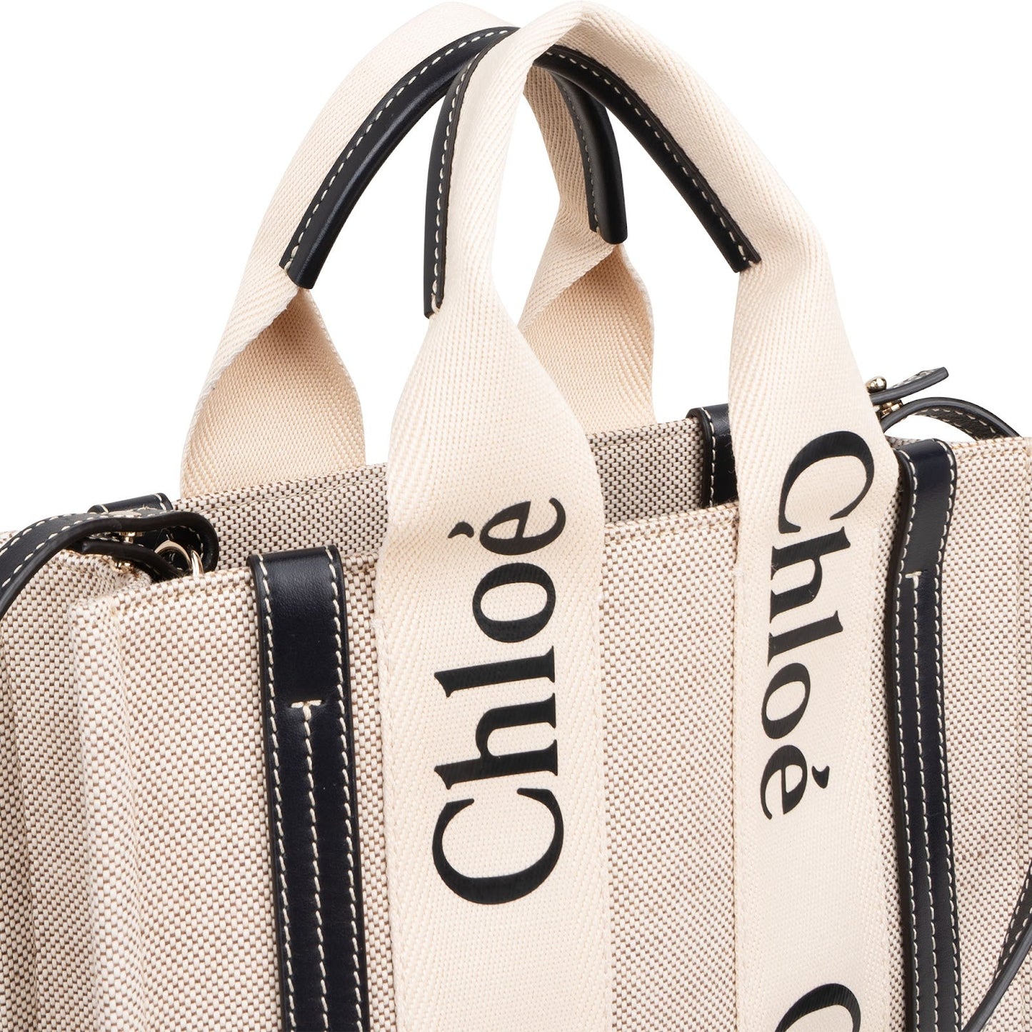 Chloé Canvas Small Woody Tote Handbag