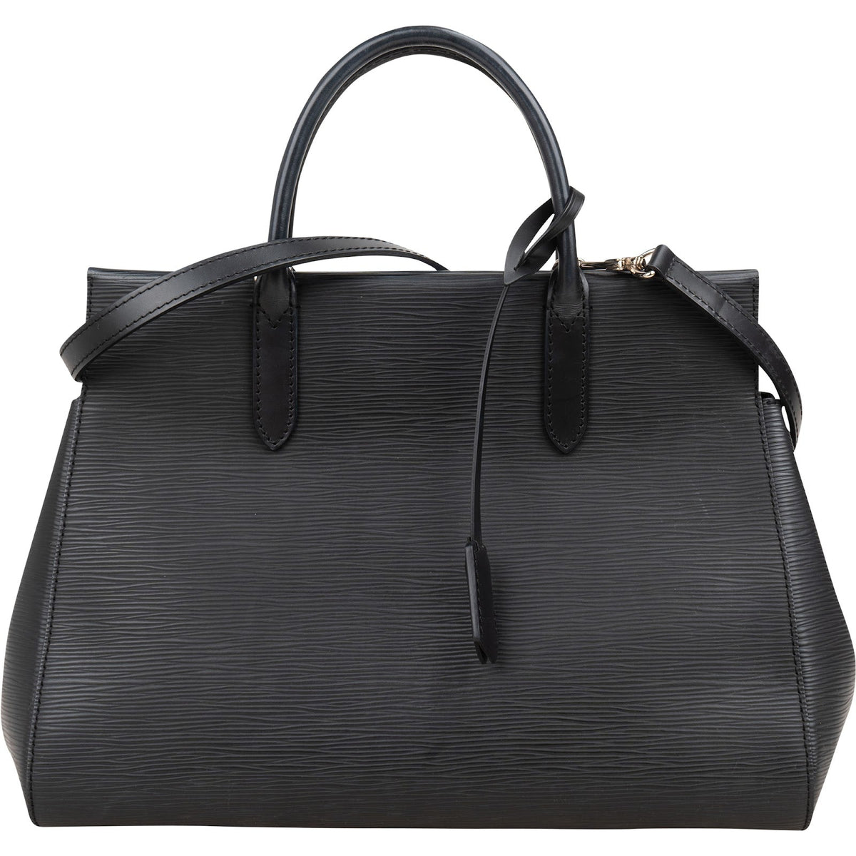 Louis Vuitton Noir Epi Leather Marly MM Handbag M94612