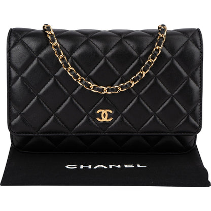 Chanel Quilted Lambskin CC Wallet On Chain Crossbody Bag