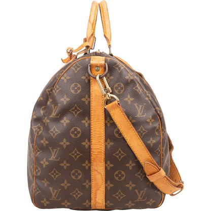 Louis Vuitton Monogram Canvas Keepall 55 Bandoulière Travel Bag