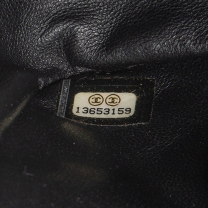 Chanel Quilted Caviar Leather Palladium Jumbo Singe Flap Crossbody Bag