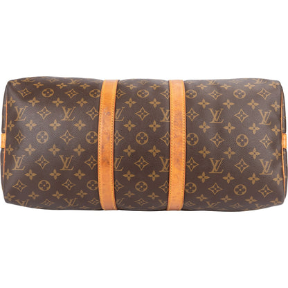 Louis Vuitton Monogram Canvas Keepall 45 Bandoulière Travel Bag