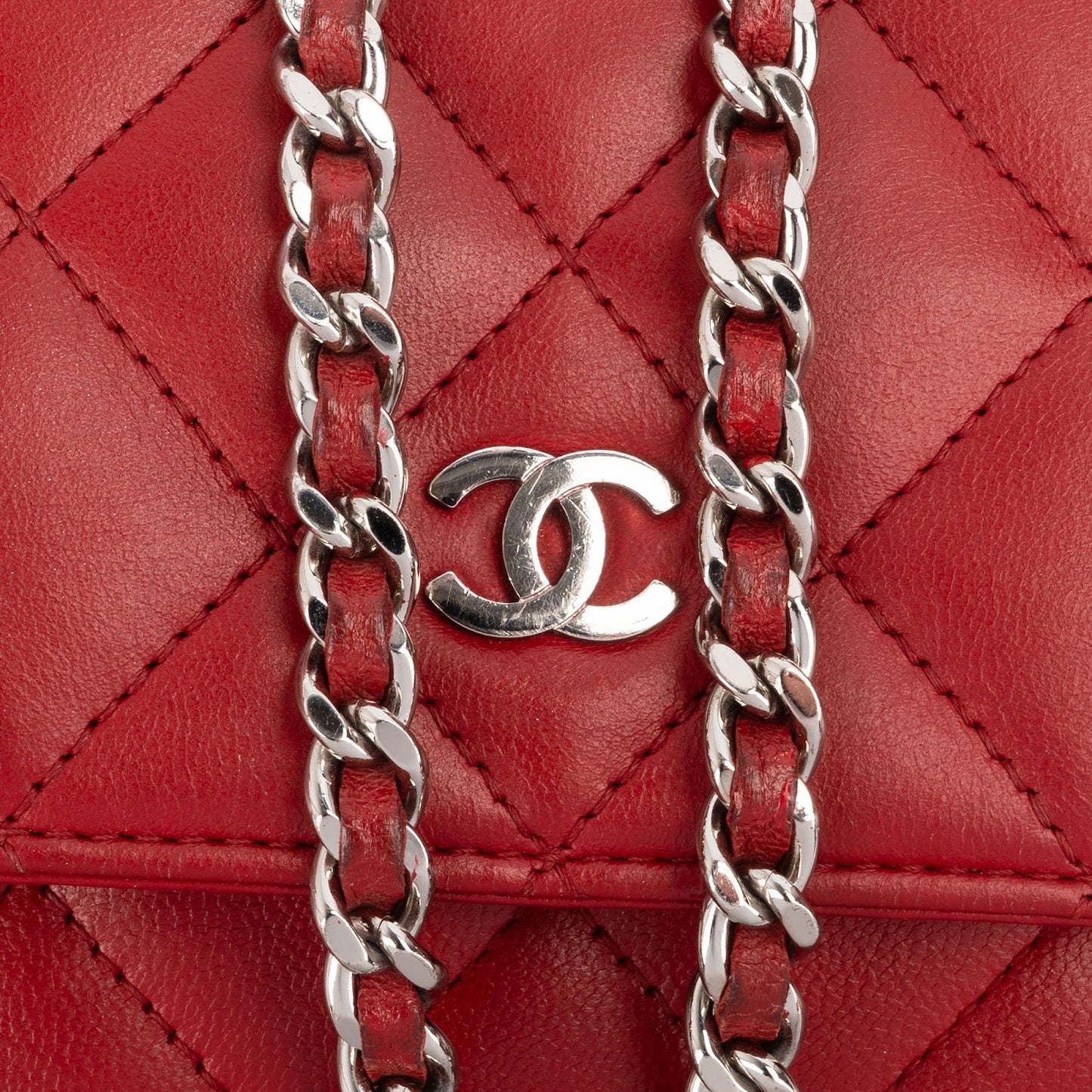 Chanel Quilted Lambskin Wallet on Chain Crossbody Bag