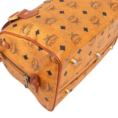 MCM Monogram Visetos Boston Bag Handbag