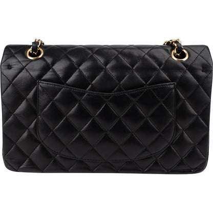 Chanel Quilted Lambskin CC Medium Double Flap Shoulder Bag