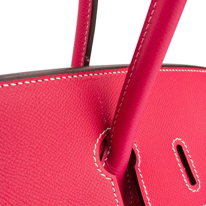 Hermès Rose Tyrien Epsom Leather Birkin 35 Handbag