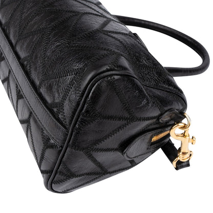 Miu Miu Vitello Shine Lux Stitched Small Bauletto Handbag