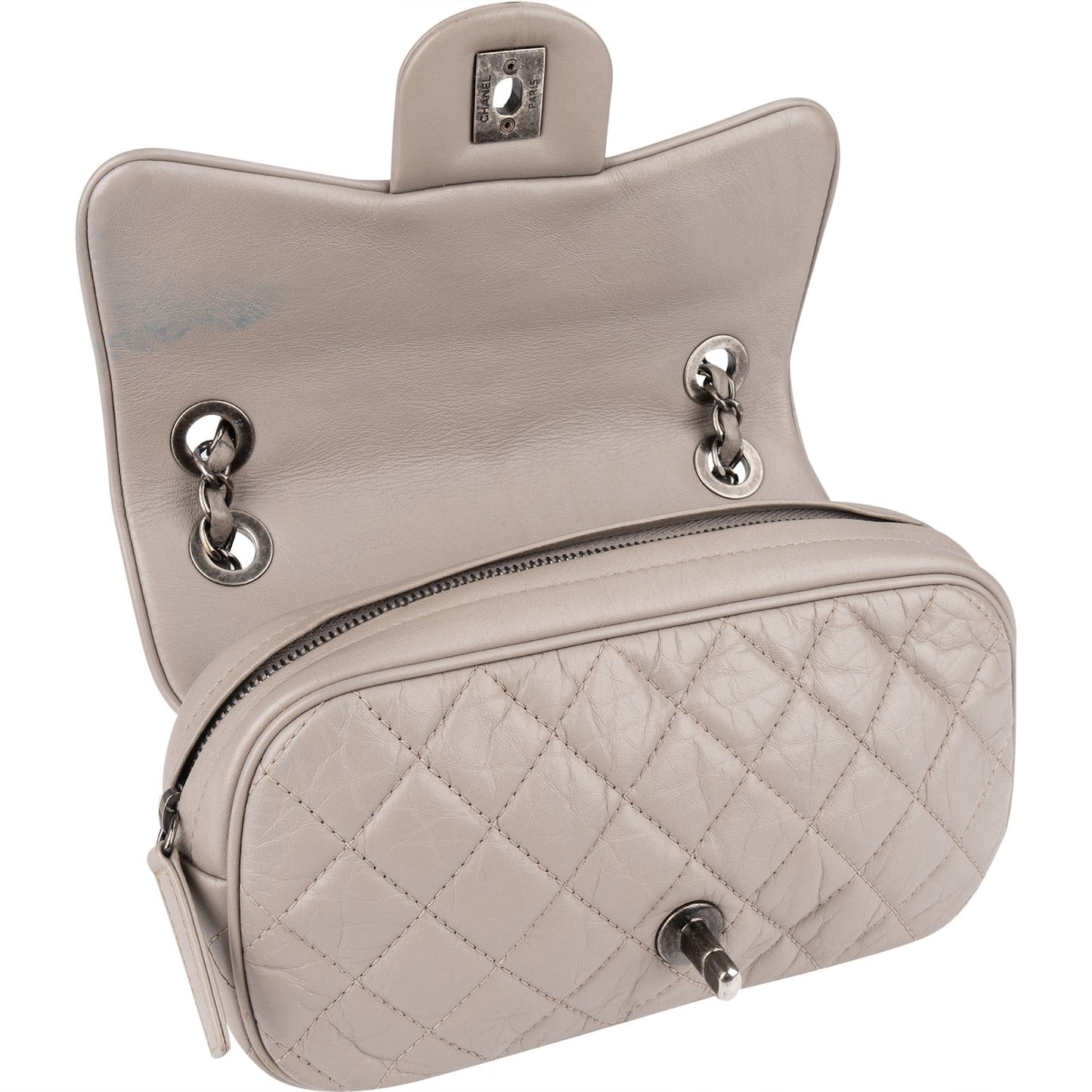 Chanel Quilted Leather Single Flap Crossbody Bag