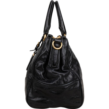 Prada Vitello Shine Leather Bauletto Handbag