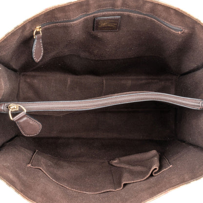 Burberry Haymarket Check Tote Shoulder Bag