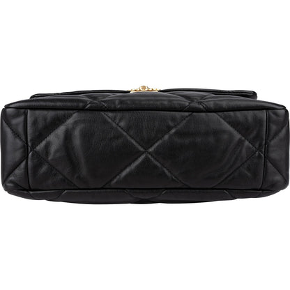 Chanel 19 Quilted Lambskin Single Flap Crossbody Bag Large