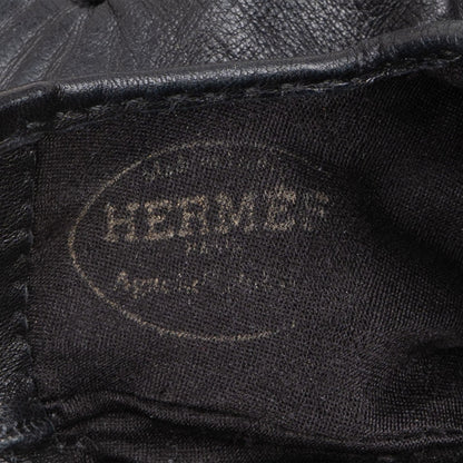 Hermès Black Leather Kelly Women Gloves