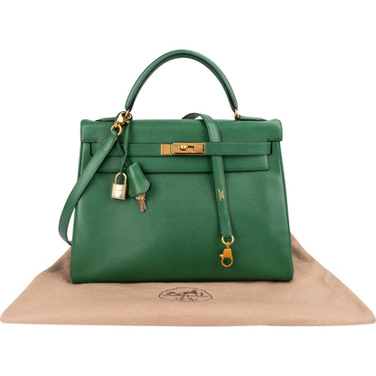 Hermès veau Courchevel Leather Kelly Sellier 32 Handbag